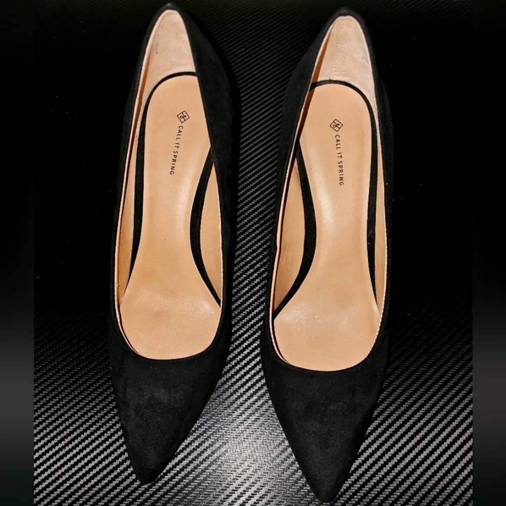 Call it Spring 8 1/2 Black stiletto heels